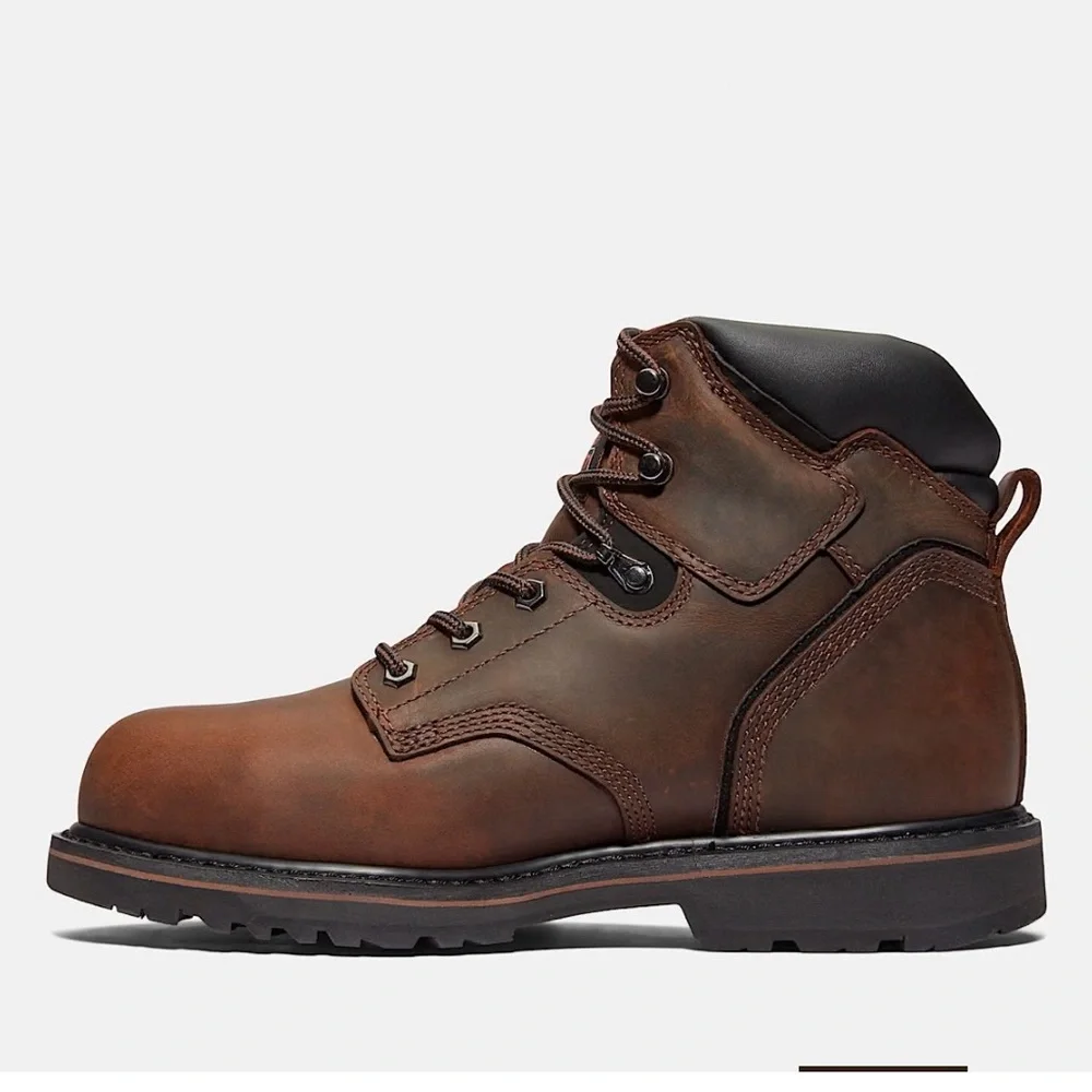 Timberland PRO Men's Dark Brown Leather Boots